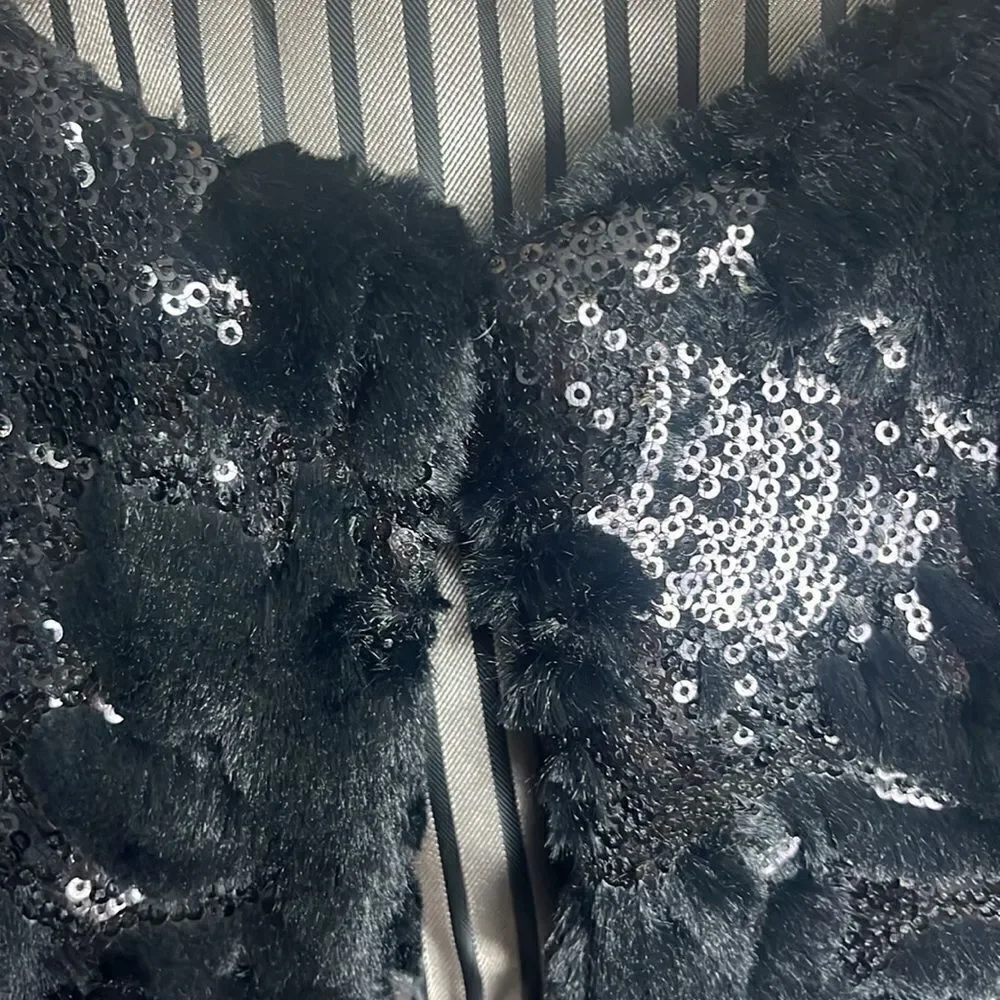 Badgley Mischka Mack + James sequin cardigan